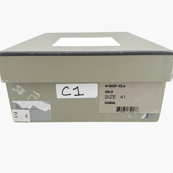 Tom Ford Stardust Lace Up Heels EU 41 US 9 Metallic Gold Foil Leather Tie Shoe - Picture 16 of 16